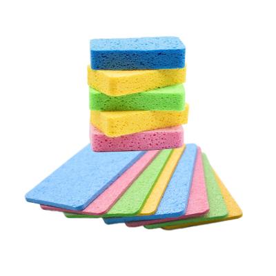 China Sustainable Natural Compressed And Assorted Colors Cellulose Wet Sponge Non-Scratch Dish Wash Up Kitchen Scrub Sponges For Household for sale