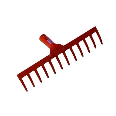 China Agriculture Hot Bulk Lawn Rake Stainless Steel Iron Head Turf Leveling Rake For Cleaning Yard Grass for sale