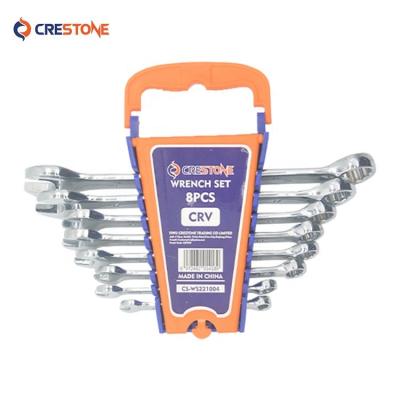 China CCRV Crestone High Quality Manual Combination 14PCS Universal Wrench Socket Wrench Set for sale