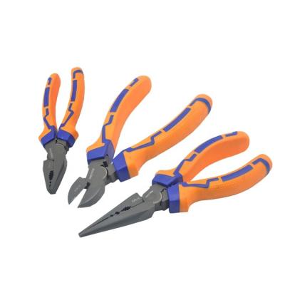 China Crestone Diy Cut Manual Hardware Tool Kit Multi Functuional 3Pcs Insulated Flush Combination Cut Pliers Set for sale