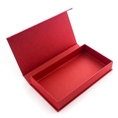 China Recyclable Red Custom Packaging Magnetic Closure Cardboard Paper Gift Box Wholesale for sale