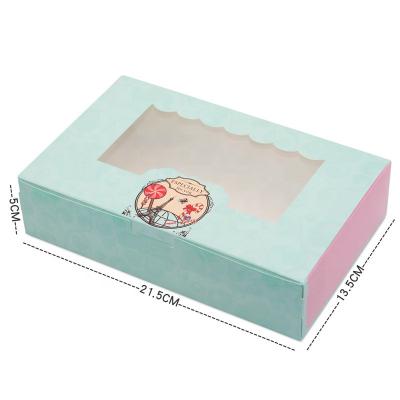 China High Quality Handmade Custom Design Plastic Cake Cookies Bread Packaging Box Cake Box For Cake for sale