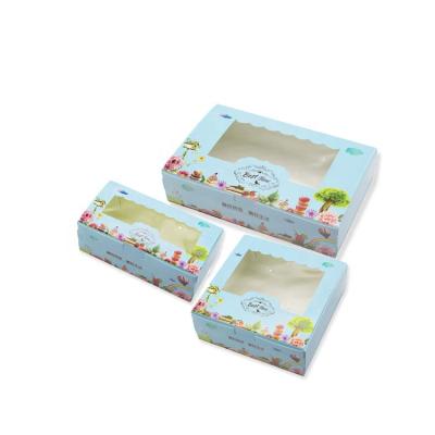 China Handmade Ready Goods Simple Storage Paper Biscuit Cookie Box Packaging for sale