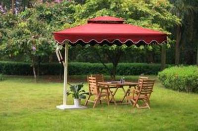 China Hanging Banana 3.0M Outside Patio Umbrella Fabric / Leisure Patio Furniture Umbrella for sale