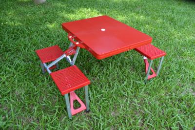 China Stainproof Plastic ABS Folding Camping Table And Chairs For Indoor / Outdoor for sale