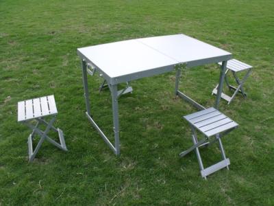 China Promotion Folding Camping Picnic Table And Chairs For 4 People , Easy To Carry for sale