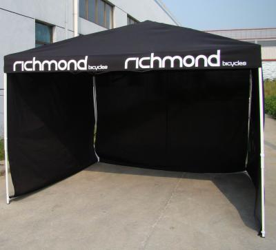 China Rain Proof Aluminum 3 x 3 m Folding Gazebo Tent With 3 Full Walls / Picnic Canopy Tent for sale