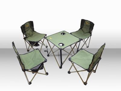 China Durable Small Folding Beach Chair For Picnic / Camping Table And Chairs Set for sale