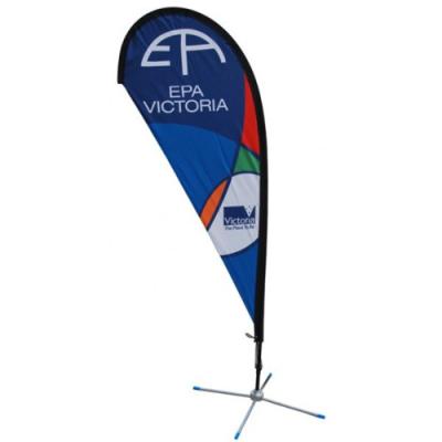 China Promo 130g Outside Sport Beach Flag Banner / Windproof Sail Flag Printing for sale