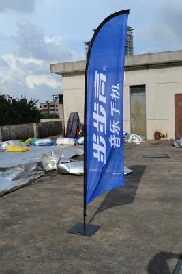 China De promotie 4.1m Gedrukte Banner van de de Stoffenvlag van de Strandpolyester voor Reclame Te koop