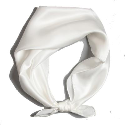 China Customized White Silk Scarf To Paint 100% Silk Empty Scarf for sale