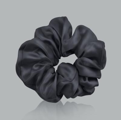 China Hot Selling Oversized Silk Scrunchies Hair Tie 22MM Mulberry Silk Hair Ring Soft Silk Hair Scrunchies for sale