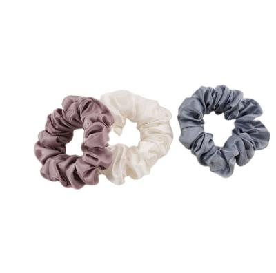 China Shape 3cm 100% silk scrunchies 22mm silk scrunchies for sale