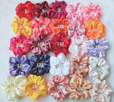 China Amazon Colors Soft Popular Colors Satin Elastic Hair Scrunchie for sale