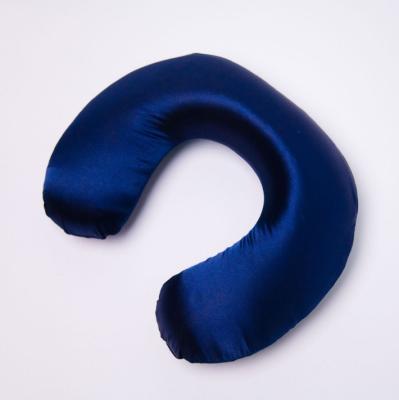 China New arrival high quality mulberry silk travel pillow 100% silk neck pillow for sale