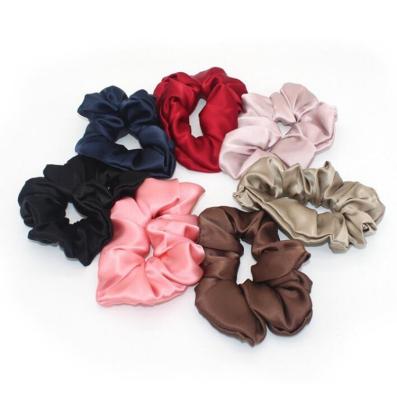 China 100% Silk Soft Hair Scrunchies Wirh Many Colors For Choices for sale