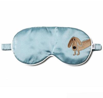 China Latest New Style Of Silk Satin Can Be Screen Printing 100% Silk Eye Mask for sale