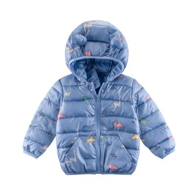 China Anti-wrinkle Autumn And Winter New Children 2021 Deep Down Hooded Cotton Jacket Girls Coat for sale