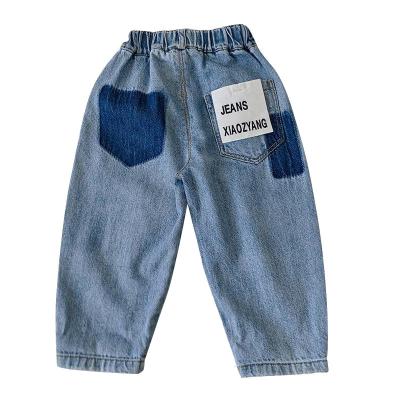 China Breathable Korean Casual Thin Jeans Kids Casual Pants Trousers for sale