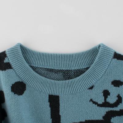 China Wholesale Boys Sweater Design Anti-Shrink O-Neck Knitted Cotton Handmade High Quality Sweater For Kids for sale