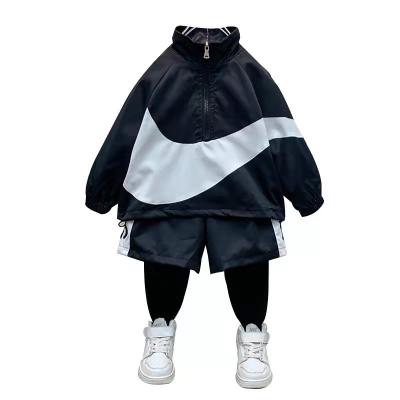 China Breathable boys spring and autumn suit trend fashion sportswear swear on crochet sportswear for sale