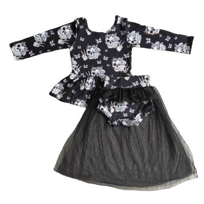 China Mesh Fabric Party Bummy Dress Kids Boutique Casual Fashionable Clothing Sets Halloween Baby Outfits Clothes for sale