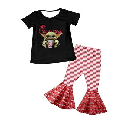 China Cartoon baby bulk clothing casual girls teams children's clothing wholesale children's boutique clothing for sale