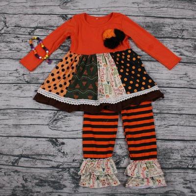 China Kid Clothes Sets Wholesale Yawoo Thanksgiving Day Turkey Children Girls Party Clothing Set Baby Clothes for sale