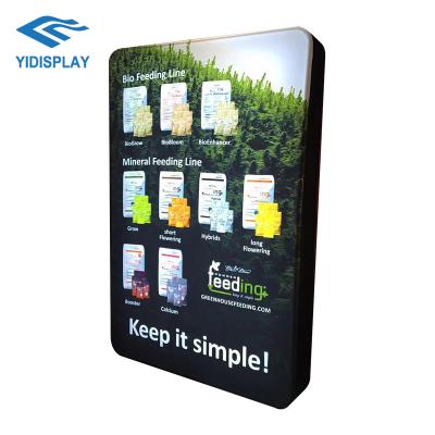 China Indoor Exhibition Trade Show LED Advertising Display Good Price Custom Aluminum Profile Advertising Led Slim Floor Standing Light Box for sale