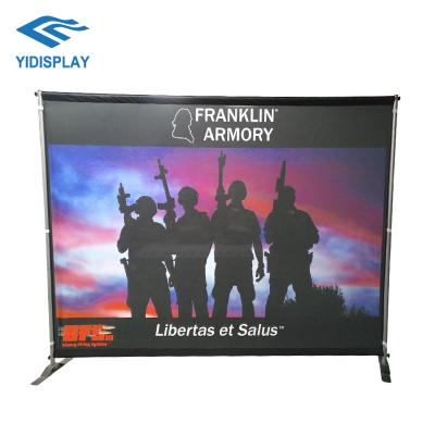 China Best Selling Trade Show Merchandise Large Format Adjustable Foil Roll Up Banner Stand Horizontal Design for sale