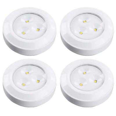 China Modern LED Puck Light Wireless Stick On Tap Without Remote Warm White for sale