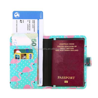 China Durable Travel PU Passport Organizer Holder Case Protector Cover Leather Wallet for sale