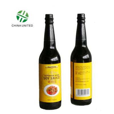 China 750g QUE HUONG Dark Natural Soy Sauce Traditional Chinese Factory Supply Brewed Superior Condiment 049 for sale