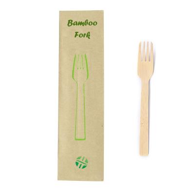 China Disposable Bamboo Cutlery Fork Set Disposable Eco Friendly Biodegradable Tableware Cutlery for sale