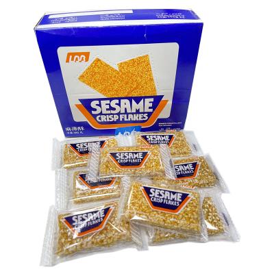 China 15g Pack Natural Digestive Cookie Sesame Crispy Individual Pack Sesame Cookie for sale