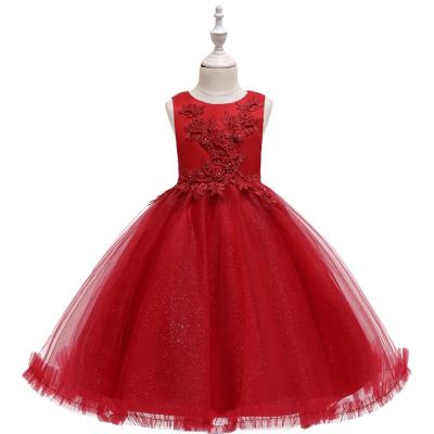 China Washable Direct Deal Children Long Dress Girls Embroidered Multi Layer Skirt Princess Skirt for sale