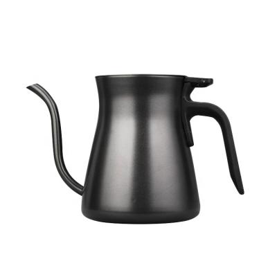 China WITH LID High Quality Metal Christmas Coffee Luxury Black Coating Kettle For Household Family for sale