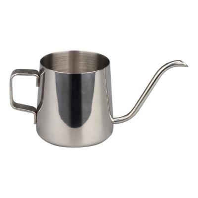 China Factory Sales 350ml Hot Classic Metal Gooseneck Coffee Kettle Sustainable With Long Spout for sale