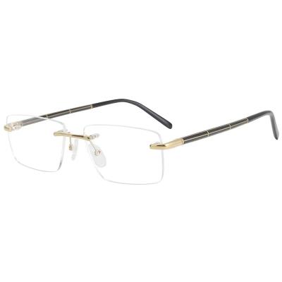 China For Glasses Montura Sin Nit Titanium Rimless Glasses Optical Frames Eye Glasses for sale