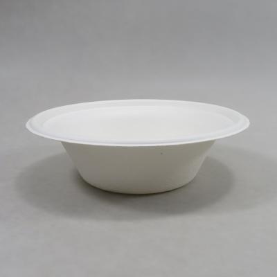 China 12oz Sugar Cane Baking Paper Salad Bowl Eco - Friendly Disposable for sale