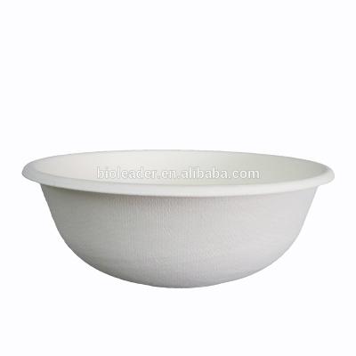 China Disposable Biodegradable Heat Resistant Sugar Cane Bagasse Salad Bowl for sale