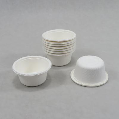 China Small 9oz/250ml Disposable Biodegradable Sugarcane Bagasse Soup Bowl for sale