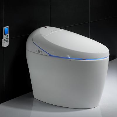 China Modern P-Trap Closestool Lavatory Toilet Clever Smart Bidet One Piece Floor Mounted Modern for sale