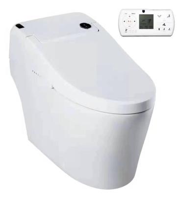 China Modern Smart Ceramic Smart WC One-piece Floor-standing Sensor Remote Control Water Saving Smart Toilet for sale