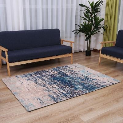 China Wholesale Washable Living Room Decoration Rectangle Pashmina Design 3D Design Washable Rug Covers Non-slip Suppliers for sale