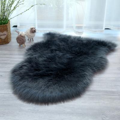 China Washable Washable Faux Fur Sheep Blankets Soft Home Decor Fur Blanket Blankets And Fashion Design Area Rugs For Commercial for sale