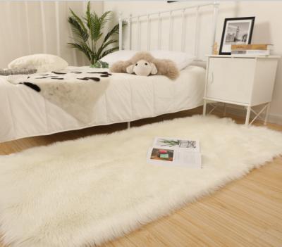 China Wholesale Price Washable Area Rugs and Blankets Washable Fluffy White Shaggy Blanket Fur Blanket for sale