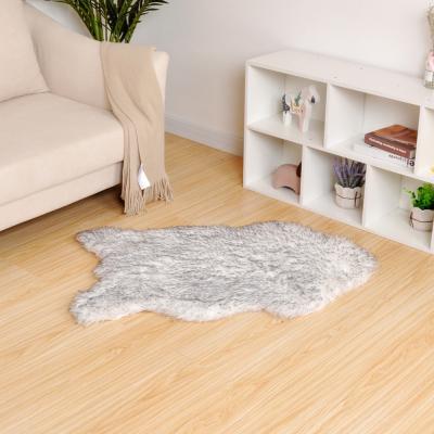 China Customized Washable Washable Ultra Soft Indoor Modern Area Rugs Covers Faux Fur Animal Fluffy Blankets And Blankets For Bedroom for sale