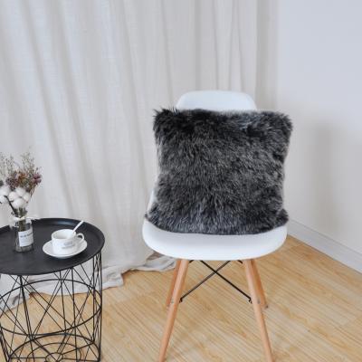 China Wholesale Soft Hot Sale Amazon Faux Fur Pillow Cushion Soft Fox Fur Style Tiles Soft Decoration Pillow Cases for sale