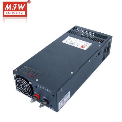 China High Power 1200W 24V AC-DC Switch Mode Power Supply SMPS S-1200-24 Power Supply for sale